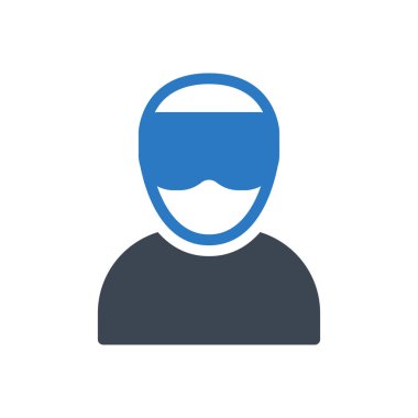 gözlük vektör renk simgesini gizler