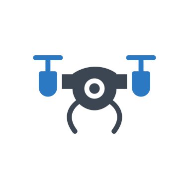 kopter vektör renk simgesi