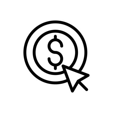 çevrimiçi vektör ince çizgi simgesi