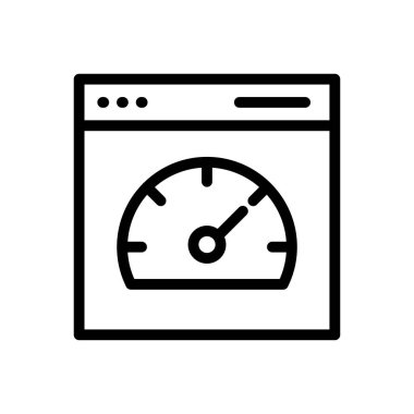 internet vektörü ince çizgi simgesi