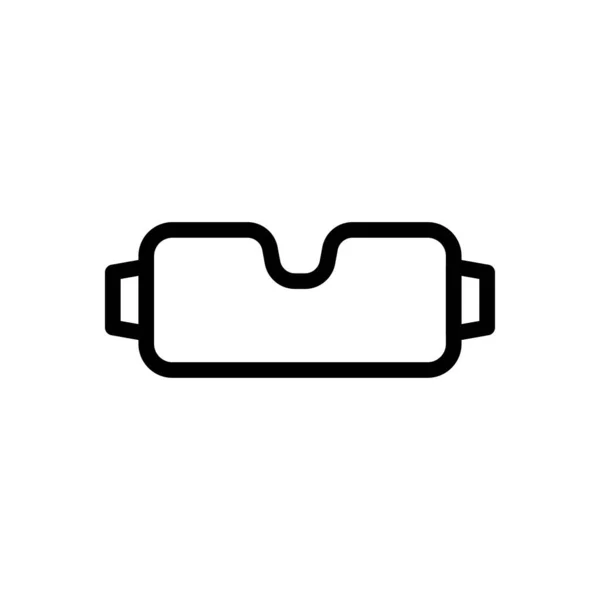 Brille Vektor Dünne Linie Symbol — Stockvektor