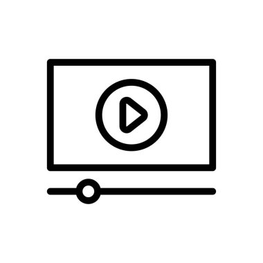 oyuncu vektörü ince çizgi simgesi