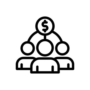 takım vektör ince çizgi simgesi