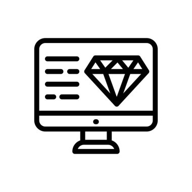 kalite vektör ince çizgi simgesi