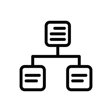 bağlantı vektörü ince çizgi simgesi