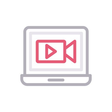 ad vektör renk çizgisi simgesi