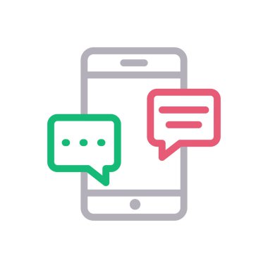 metin vektörü renk çizgisi simgesi