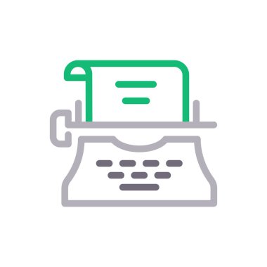 Vektör renk çizgisi simgesi yazılıyor