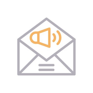 pazarlama vektörü renk çizgisi simgesi