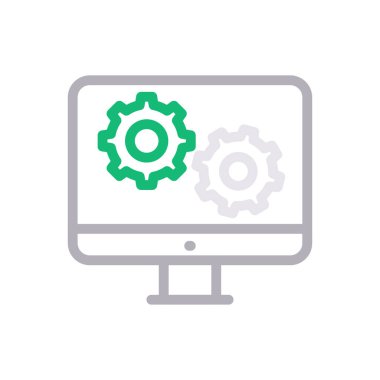Seo vektör renk çizgisi simgesi