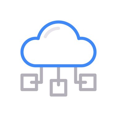 hesaplama vektörü renk çizgisi simgesi