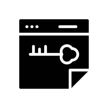 vektör düz simgesini kilitle