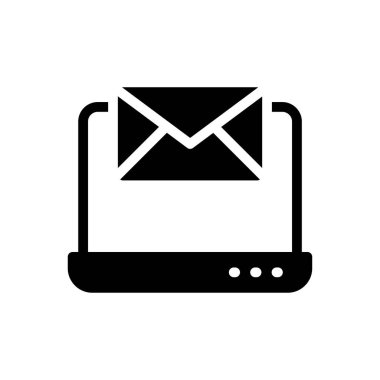 ileti vektörü düz simgesi