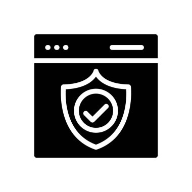 Koruma vektörü simgesi düz simgesi