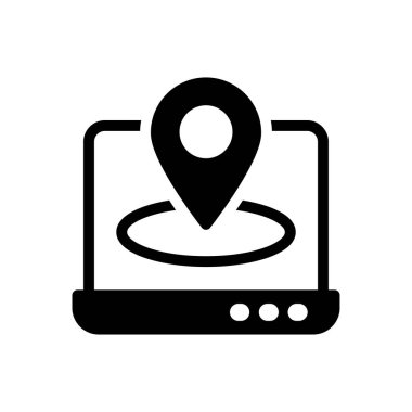 harita vektör düz simgesi