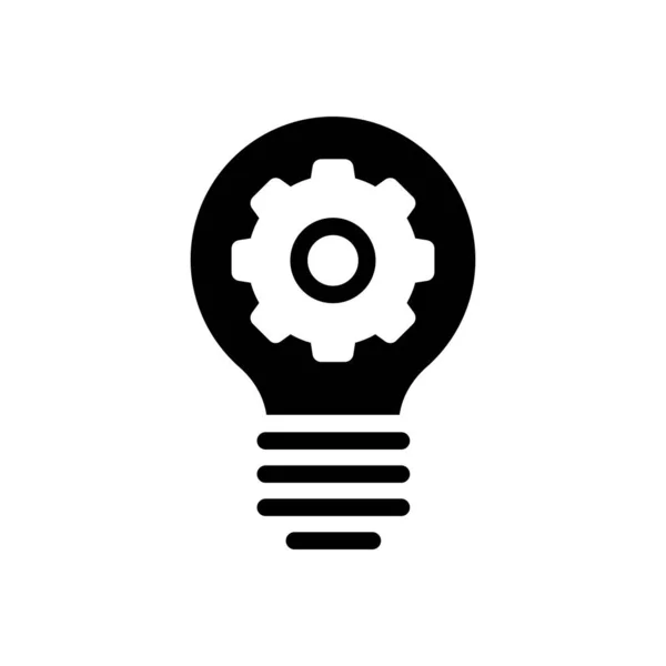 Idea Vector Glyph Flat Icon — Stock Vector