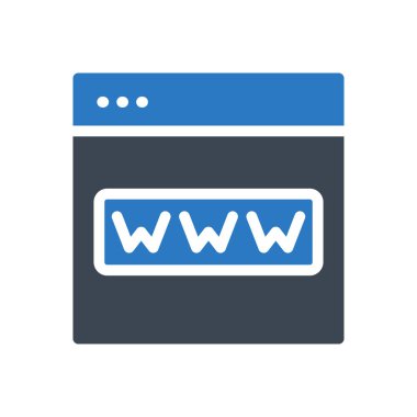 tarayıcı vektör renk simgesi