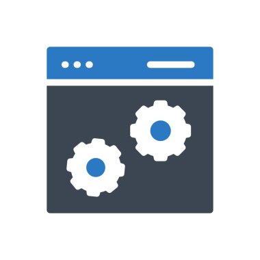 tarayıcı vektör renk simgesi