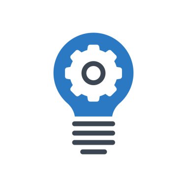 fikir vektörü renk simgesi