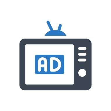 TV vektörü renk simgesi