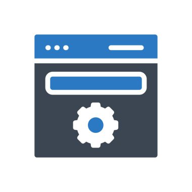 tarayıcı vektör renk simgesi