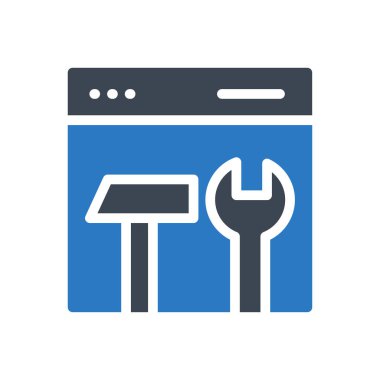 onarım vektörü renk simgesi