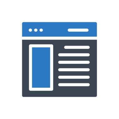 tarayıcı vektör renk simgesi