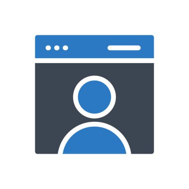 tarayıcı vektör renk simgesi