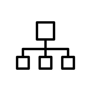 bağlantı vektörü ince çizgi simgesi