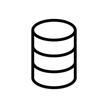 sunucu vektörü ince çizgi simgesi