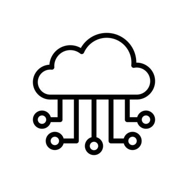 hesaplama vektörü ince çizgi simgesi