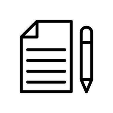 vektör ince çizgi simgesi yaz