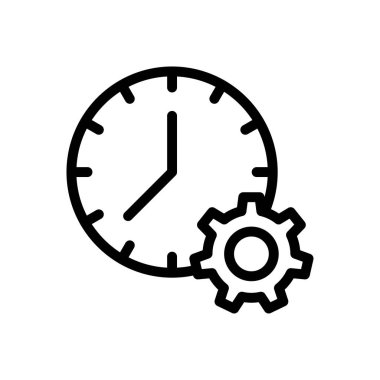 Geliştirme vektörü ince çizgi simgesi