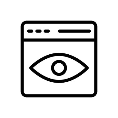 vektör ince çizgi simgesine bak