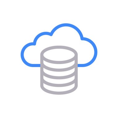 sunucu vektör renk çizgisi simgesi