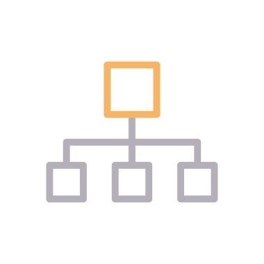 bağlantı vektörü renk çizgisi simgesi