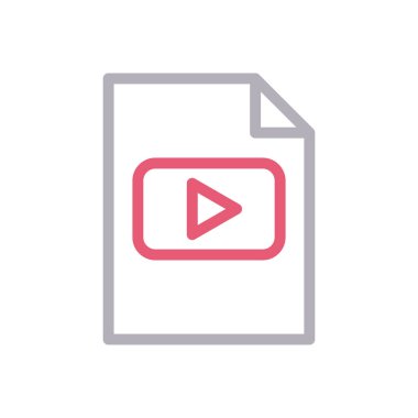 dosya vektör renk çizgisi simgesi