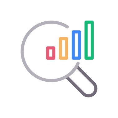 grafik vektör renk çizgisi simgesi