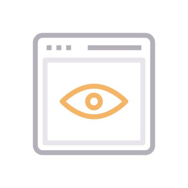 görünür vektör renk çizgisi simgesi