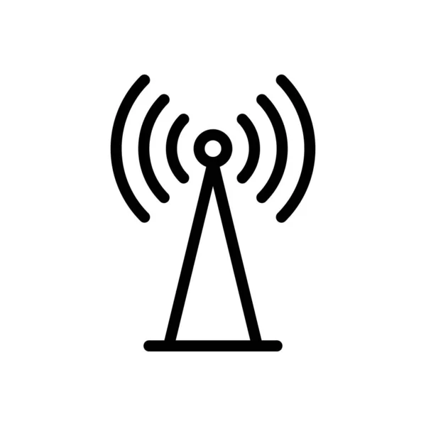 Anten Vektörü Ince Çizgi Simgesi — Stok Vektör