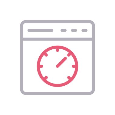 metre vektör renk çizgisi simgesi