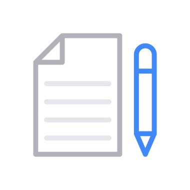 vektör renk çizgisi simgesi yaz