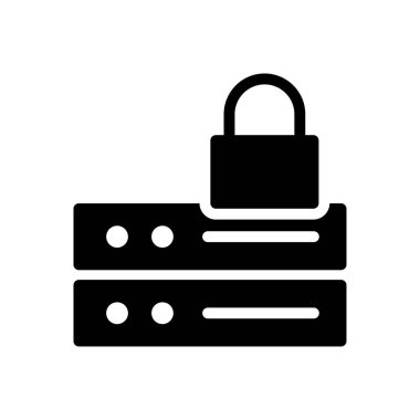 vektör düz simgesini kilitle