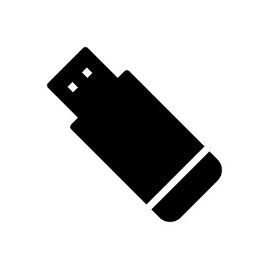 sürücü vektörü glyph düz simgesi