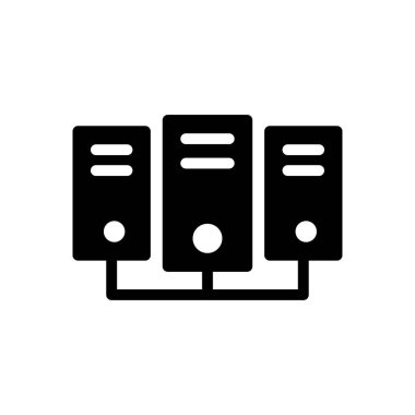 ağ vektörü düz simgesi