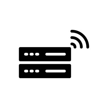 modem vektör düz simge