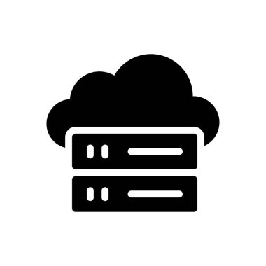 veritabanı vektör düz simgesi