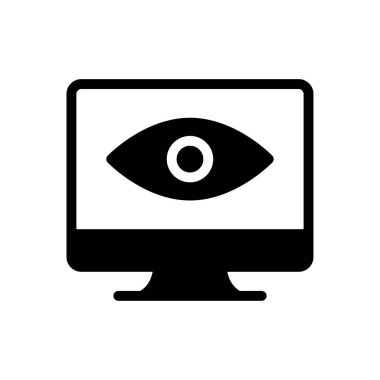 görünür vektör düz simgesi