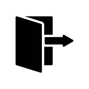 çıkış vektörü simgesi düz simgesi