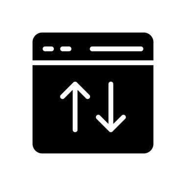 Vektör glyph düz simgesi indir